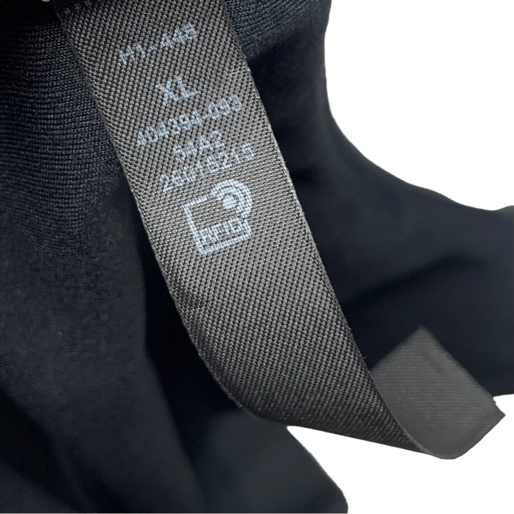 Victoria’s Secret Womens V Neck Sports Bra Size XL Black Back Cutout Activewear - Picture 7 of 8